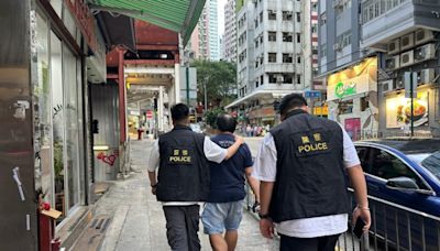 港島西區反罪惡 拘5男涉淋油刑毀