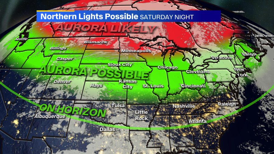 Solar storm warning extended for auroras Saturday overnight