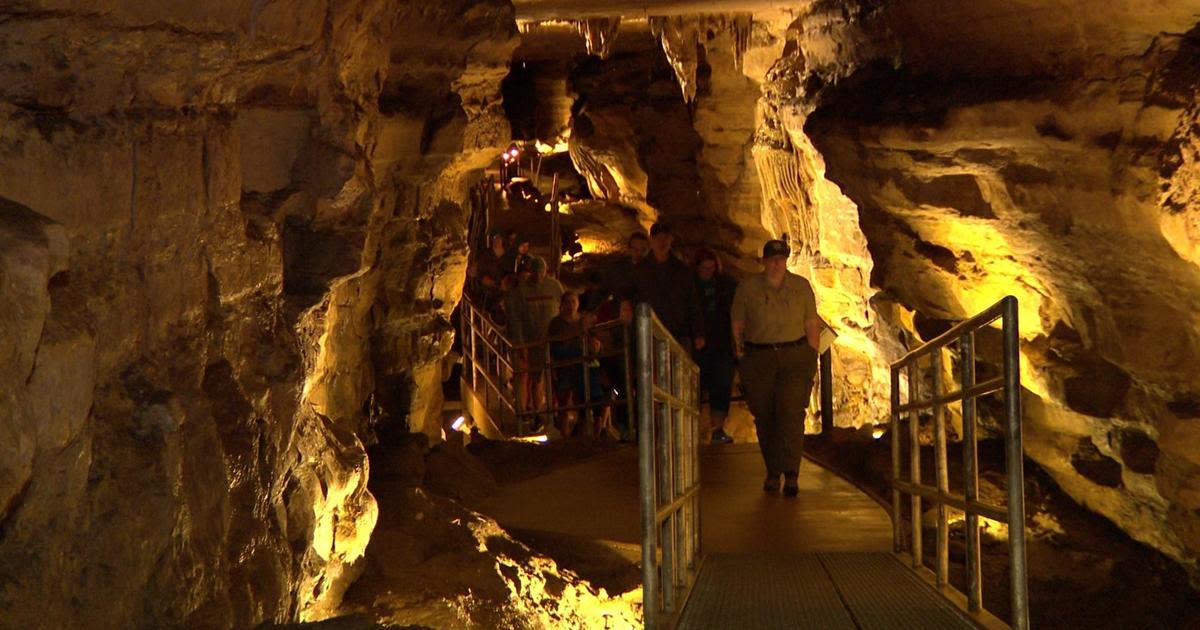 Mystery Cave believed to be the largest in Minnesota with 13 miles of passages, underground lakes