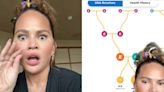 Chrissy Teigen thought she had a long-lost identical twin after taking a DNA test and the entire story is a wild ride