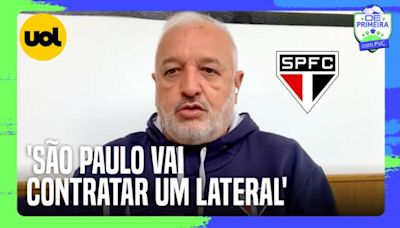 'SÃO PAULO AINDA VAI CONTRATAR UM LATERAL ESQUERDO', REVELA DIRETOR DE FUTEBOL CARLOS BELMONTE