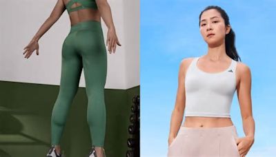 adidas推顯瘦瑜珈褲、兩穿運動背心 運動、時尚一整套解決