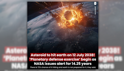 Posts Claim NASA Warned of a 72% Chance Asteroid Will Hit Earth in 2038. NASA Begs To Differ