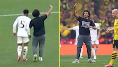 Pitch invaders arrested after Champions League final halted within seconds