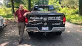 How a roadway nerd’s safety message on his pickup went viral, with the help of NCDOT