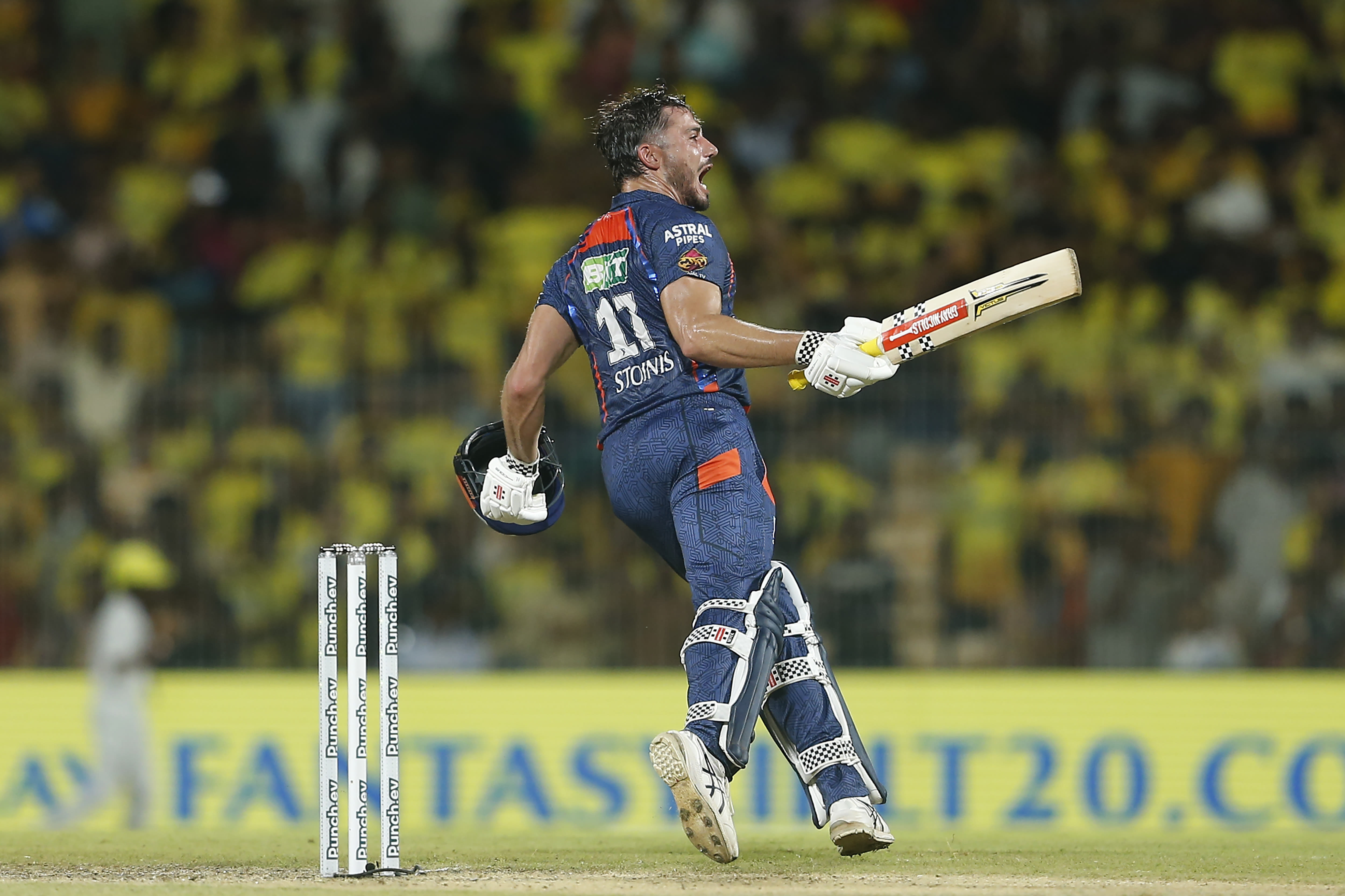 Stoinis powers Lucknow to 6-wicket win over Chennai in IPL