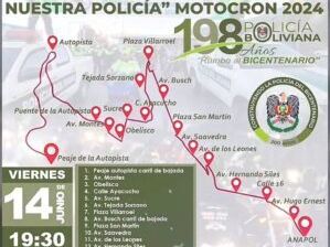 Caravana de motocicletas recorrerá varias calles paceñas esta noche - El Diario - Bolivia