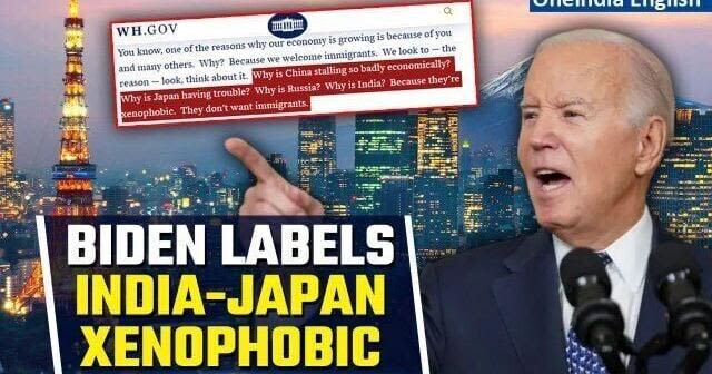 Biden’s Comment on India-Japan Triggers Controversy, White House Clarifies Remark | Oneindia News