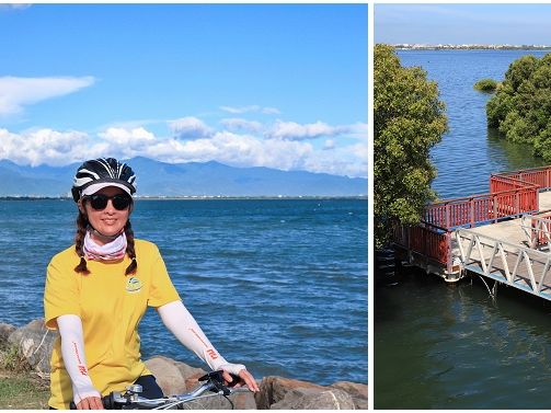 大鵬灣一日小旅行這樣玩就對了，單車環湖遊潟湖，跑跑卡丁車、潮口平台及跨海大橋玩透透！