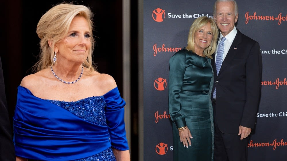 ... Biden: A Look at Her Style Moments Through the Years, From Sparkling in Sergio Hudson to Strapless in Reem Acra