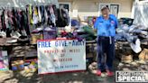 A Muskegon man gives up everything to run a charity in his front yard