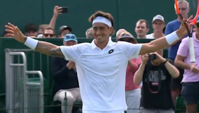 Francisco Comesaña sigue haciendo historia en Wimbledon y ya igualó una marca de David Nalbandian