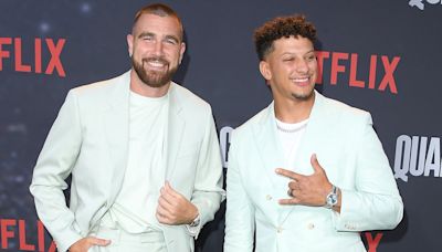 Patrick Mahomes Can't Keep Up With Travis and Jason Kelce's Partying