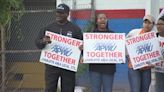 USPS employee’s union protests over layoff fears and changes within agency