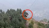 8 People Rescued In Pakistan After Getting Stuck 900 Feet Above Ground In Cable Car