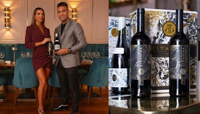 Lautaro Martínez y Agustina Gandolfo presentaron las primeras dos botellas de su línea de vinos