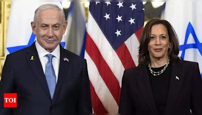 'Not voting for her, if she ...': Kamala Harris’s meeting with Netanyahu sparks outrage over Israel-Palestine approach - Times of India