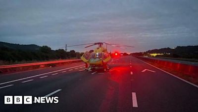 Gloucestershire M5 motorway crash seriously injures five people