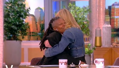 Whoopi Goldberg goes limp as 'The View' cohost hugs her