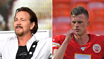 Pearl Jam’s Eddie Vedder pauses concert to blast Harrison Butker’s sexist speech