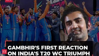 Gautam Gambhir's first reaction on India's T20 World Cup triumph and Rohit & Kohli's retirement