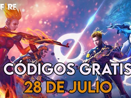 Free Fire | Códigos de hoy domingo 28 de julio de 2024: recompensas gratis