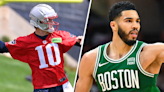 WATCH: Jayson Tatum meets Drake Maye before ECF Game 1