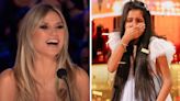 'AGT’ contestant breaks down in tears after being awarded the Golden Buzzer from Heidi Klum for her take on Tina Turner’s "River Deep - Mountain High"