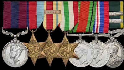 British soldier's bravery medals emerge for sale for £5,000