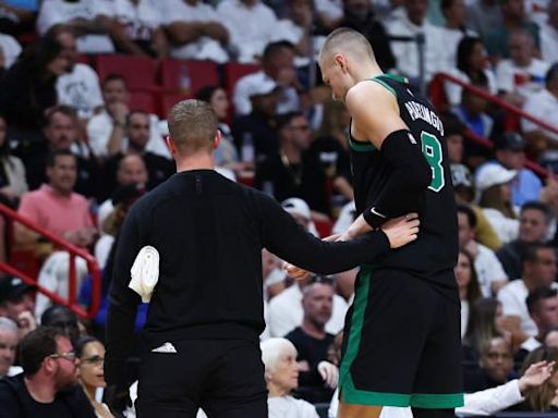 For Kristaps Porzingis, the Smiles Cover Up the Hurt as Celtics Advance