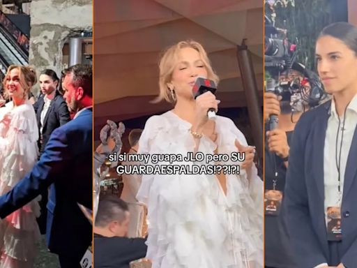 “Te buscaré, bandida”: Guardaespaldas de JLo enamora a las redes durante premier de ‘Atlas’ en CDMX