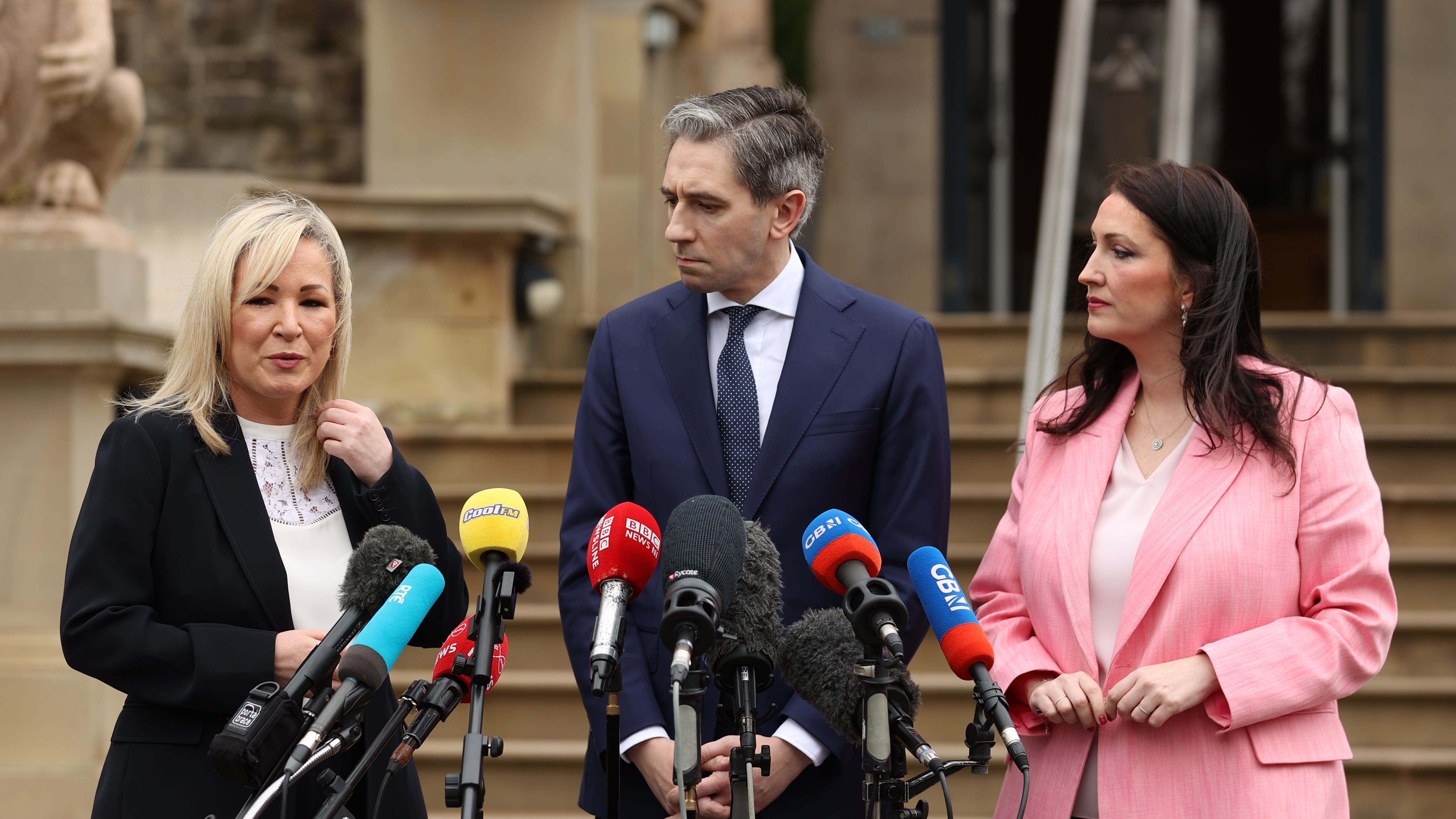 Harris hails impact of Stormont return on first official visit to Northern Ireland