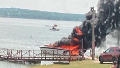 Boy, 5, suffers serious burns after boat explodes on Oklahoma lake