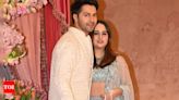 ...Radhika Merchant's sangeet : Varun Dhawan and Natasha Dalal make their first public appearance together after welcoming their daughter last month | Hindi Movie News - Times of India