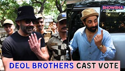 Sunny Deol & Bobby Deol Arrive In Style To Cast Their Vote | Lok Sabha Elections 2024 | WATCH - News18