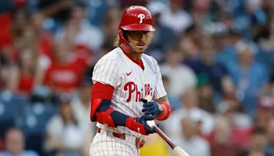 Back in the lineup, Bryson Stott comes out hitting for the Phillies