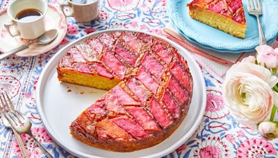 It's Rhubarb Season! Celebrate with This Stunning Upside-Down Cake