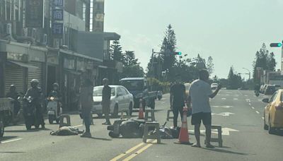 馬公車禍雨傘塑膠椅紛紛出籠 為傷者遮陽防二次車禍