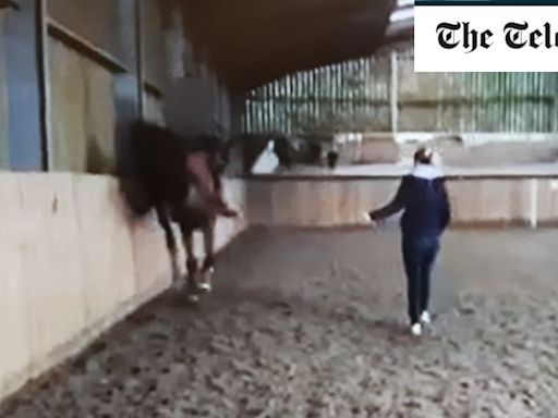 Video of Charlotte Dujardin whipping horse is shown on Good Morning Britain