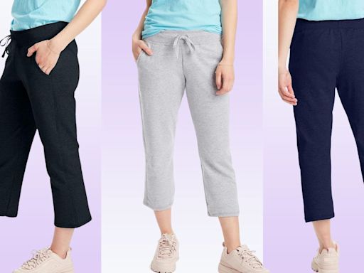 'Nice tummy control': Hanes' popular French terry capris are $10 — that's 55% off