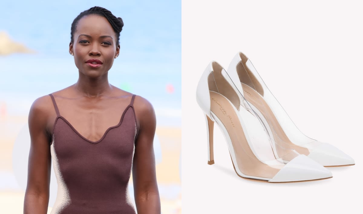 Lupita Nyong’o Dons Illusive Clear PVC Gianvito Rossi Plexi Pumps at ‘The Wild Robot’ Photocall in Spain