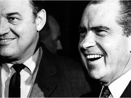 President Nixon was greeted both warmly and by boos when he arrived in Oklahoma in 1974.