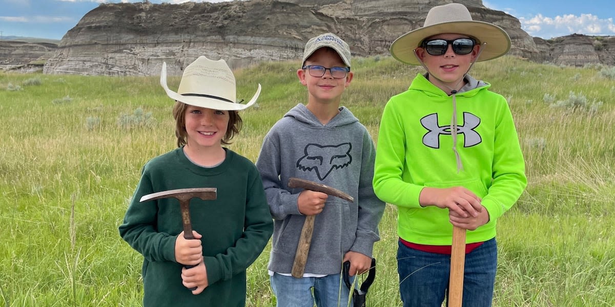 Three boys find a T. rex fossil in North Dakota