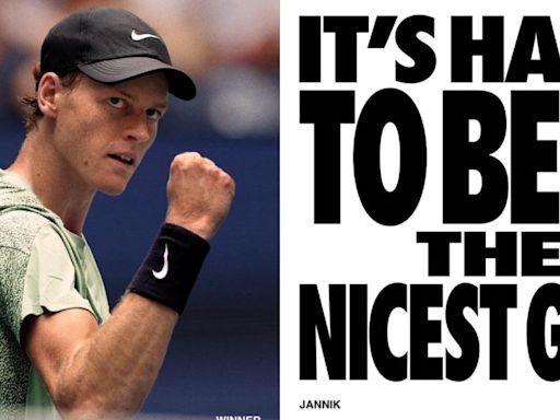 El anuncio de Nike tras el triunfo de Jannik Sinner en el US Open: "Es difícil vencer al tipo más amable"