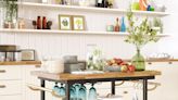 Drew Barrymore’s Stylish Kitchen Island Is A Functional Space-Saver