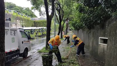 凱米颱風遠離 北市清潔隊原時段加班收垃圾