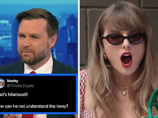 People Are Like "Oh, Sweetie, No" About J.D. Vance's Reaction To Taylor Swift's Endorsement Of Kamala Harris