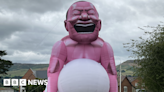 Ruthin: Locals not blown away by giant inflatable man art