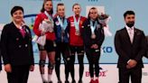 La socuellamina Lorena Vázquez, bronce en el Europeo Sub-17 de Halterofilia