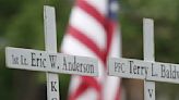 Foxboro remembers missing soldier with 'chair of honor' unveiled during Memorial Day ceremony